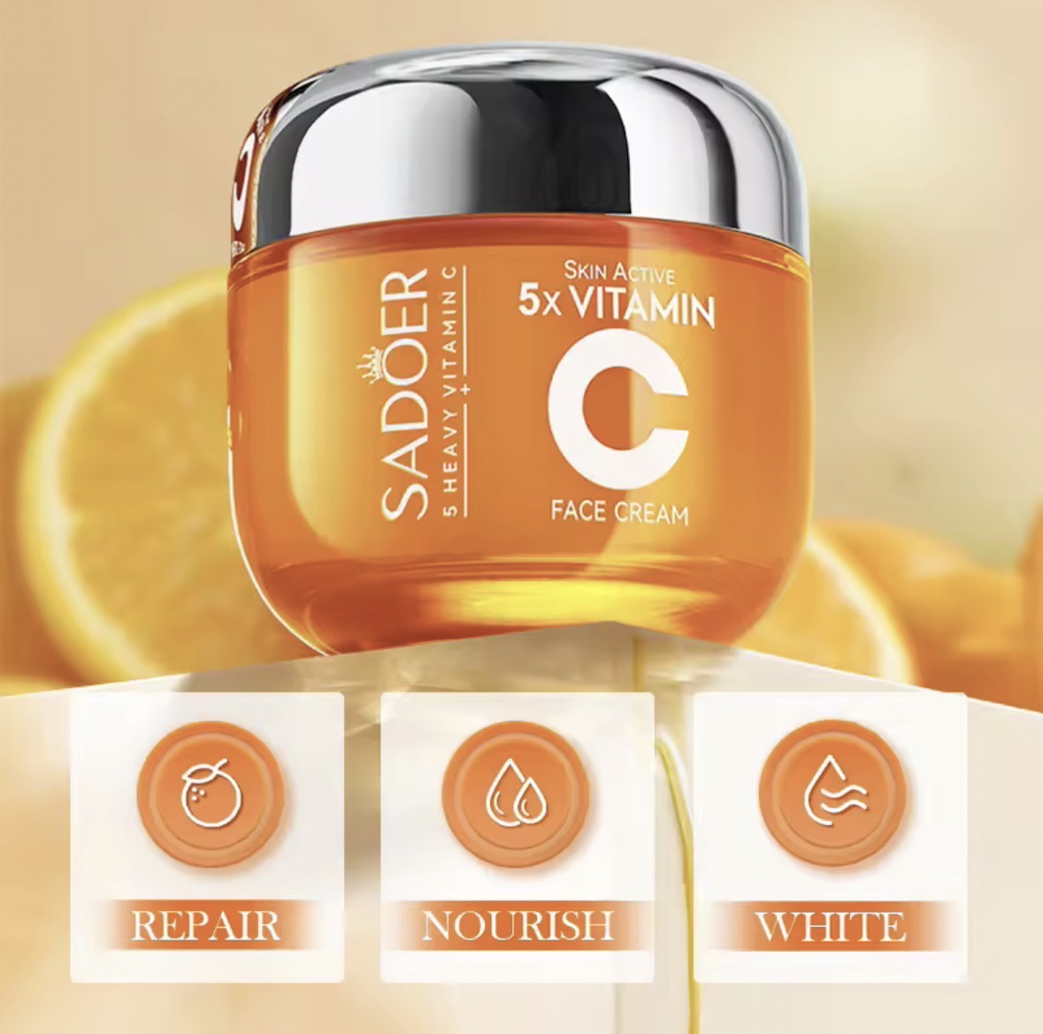 Vitamin C Face Cream – Brightening, Firming & Hydrating Facial Moisturizer for Glowing Skin