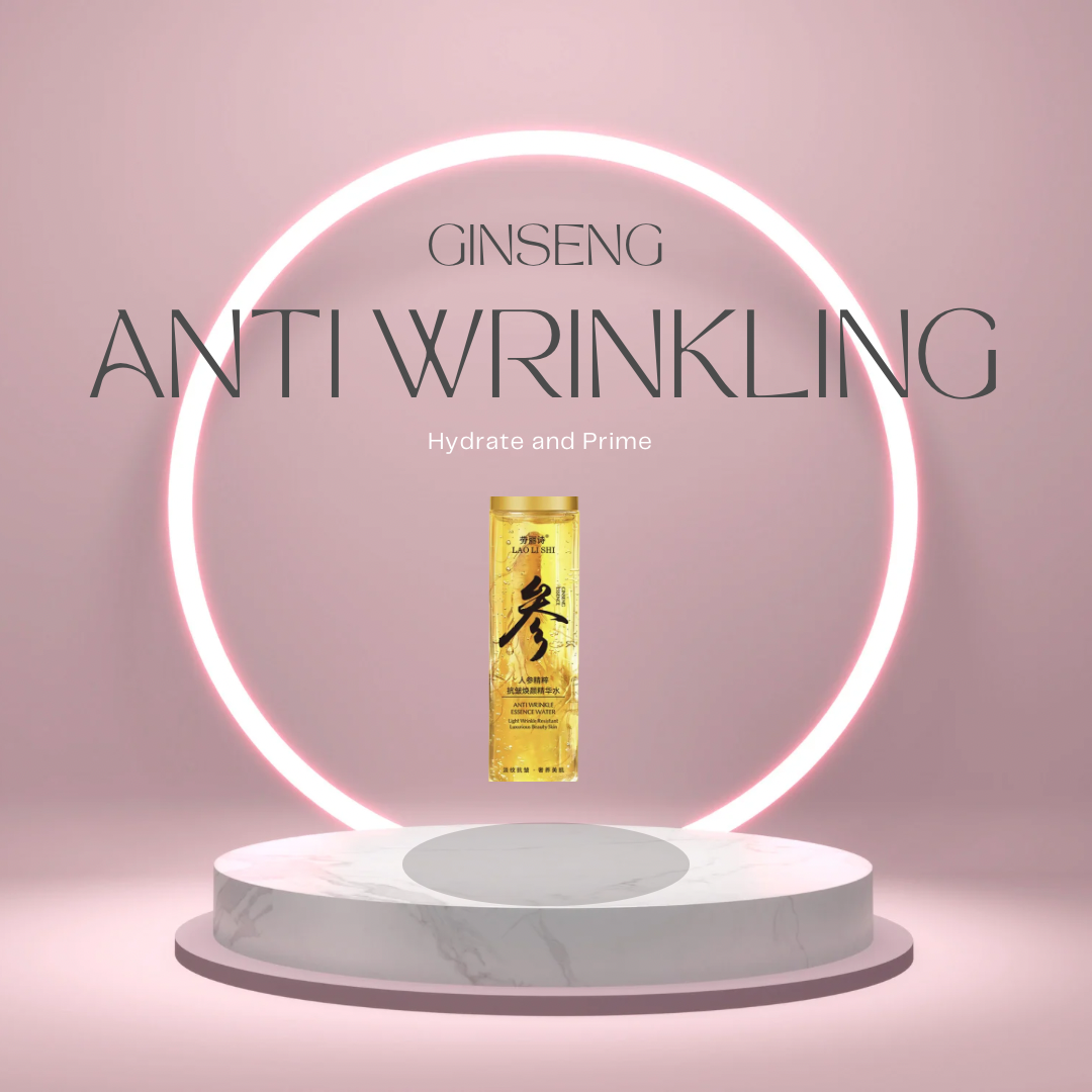 Gold Ginseng Face Essence Toner – Polypeptide Brightening & Moisturizing Facial Serum 120ml