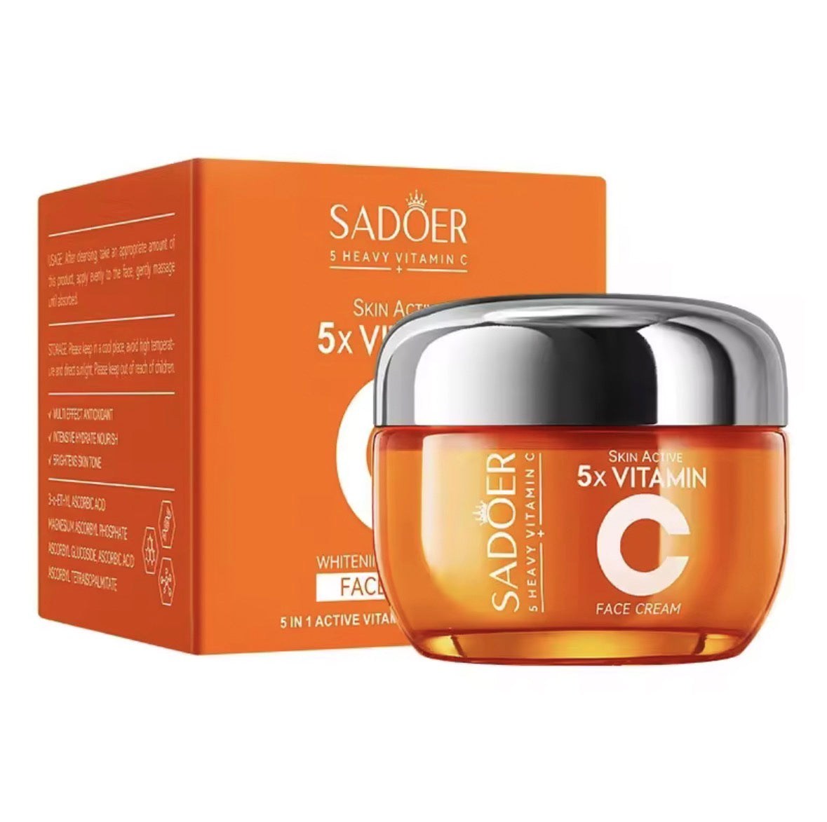 Vitamin C Face Cream – Brightening, Firming & Hydrating Facial Moisturizer for Glowing Skin