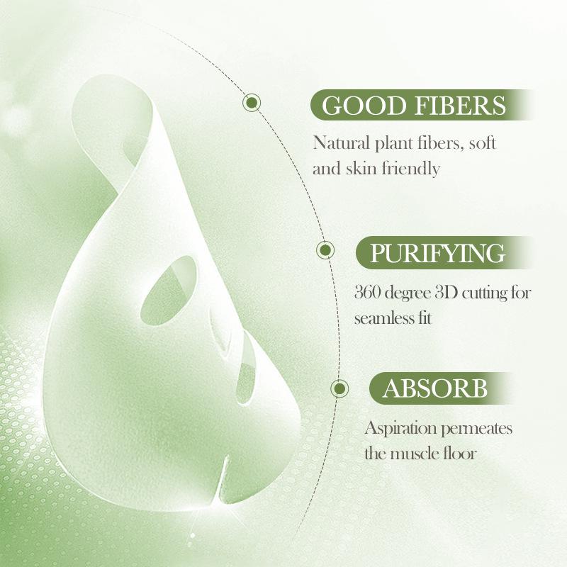 Green Tea Oil Facial Mask - Organic Skin Care Treatment for Brighter Complexion 25g
