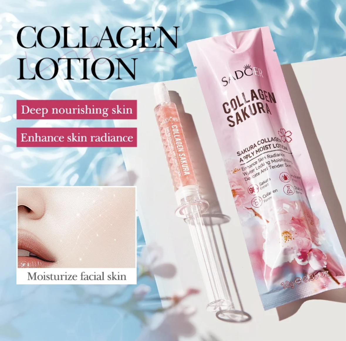 Sakura Collagen Moisturizing Lotion – Deeply Hydrating & Nourishing Care