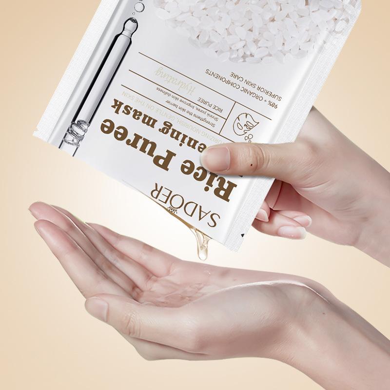 Rice Puree Whitening Facial Mask - Organic Skin Care Treatment for Brightening Complexion 25g