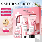 Sakura Series Winter Moisturizing Luxury Set – Body Lotion, Lipstick, Chapped Cream & Hand Cream