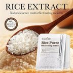 Rice Puree Whitening Facial Mask - Organic Skin Care Treatment for Brightening Complexion 25g