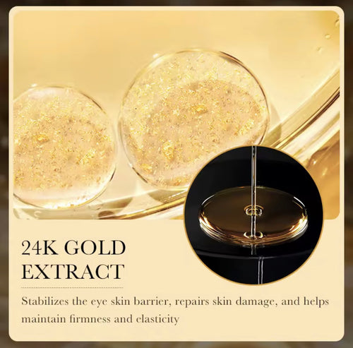 24K Gold Hyaluronic Acid Eye Cream – Anti-Dark Circles, Eye Bag Treatment & Firming Moisturizer