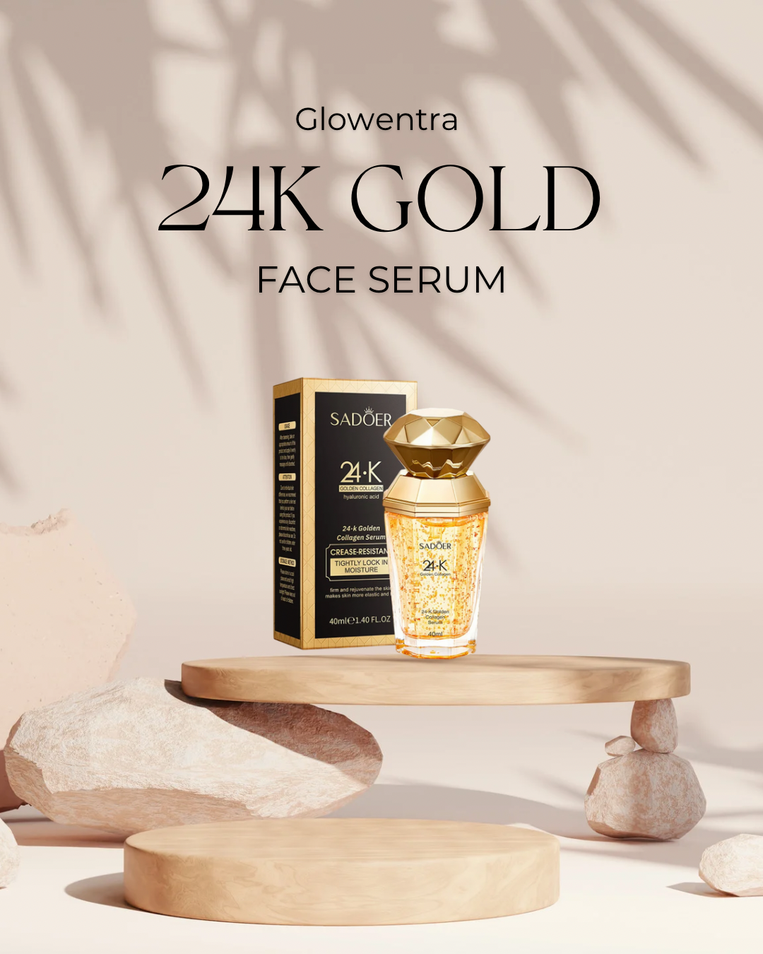 SADOER 24K Gold Essence – Radiance Boosting & Anti-Aging Formula